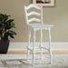 Magnolia Manor - Ladderback Swivel Bar Stool - Antique White – Bar Height (28"-30") by Liberty Furniture at Furniture Wholesale Plus , Nashville furniture store