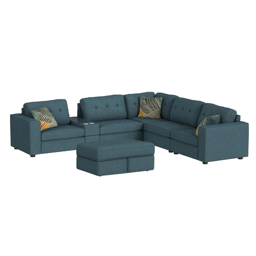 Options One - Living Room Set Sectional – 2 Piece Living Room Sets by Elements International at Furniture Wholesale Plus , Nashville furniture store