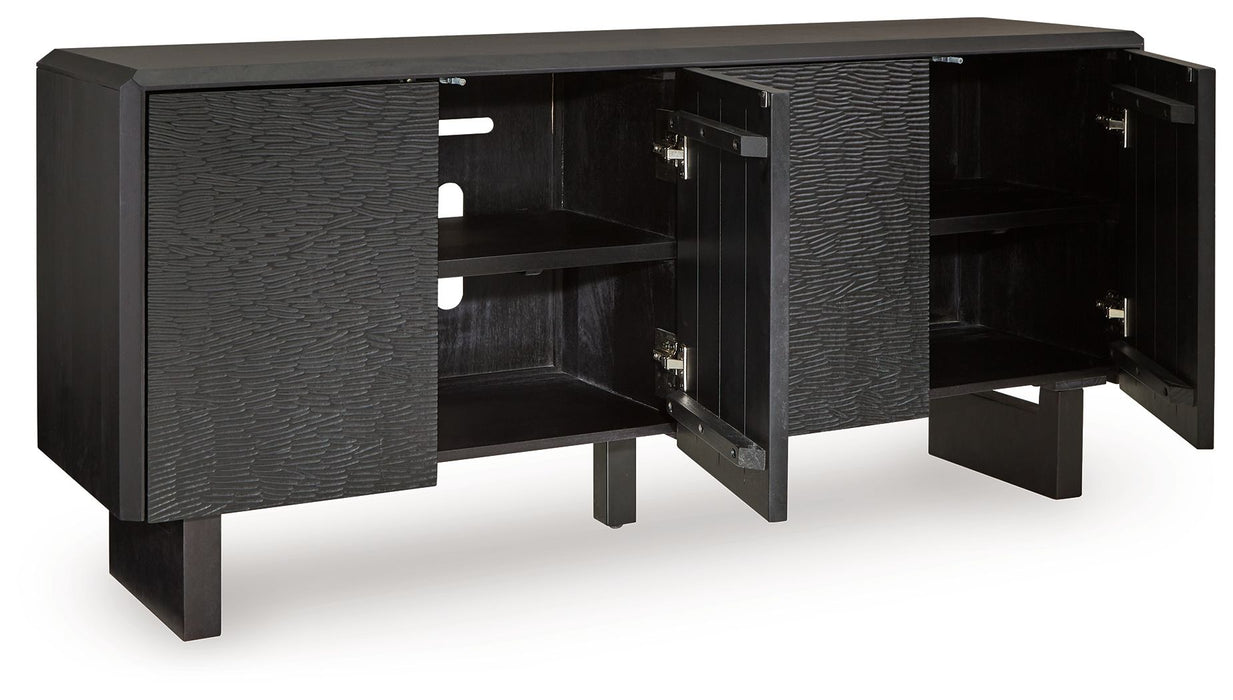 Farrelmore - Accent Cabinet - Black – Accent Cabinets by Signature Design by Ashley® at Furniture Wholesale Plus , Nashville furniture store