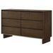 Glenwood - 6-Drawer Dresser Cabinet – Dressers by Coaster Fine Furniture at Furniture Wholesale Plus , Nashville furniture store