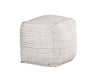 Hakim - Square Handwoven Woolen Pouf - White – Accent Poufs by Steve Silver Furniture at Furniture Wholesale Plus , Nashville furniture store