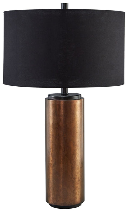 Hildry - Metal Table Lamp  - Antique Brass Finish – Table Lamps by Signature Design by Ashley® at Furniture Wholesale Plus , Nashville furniture store