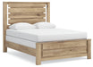 Brozmont - Queen Panel Bed - Tan – Panel Beds by Benchcraft® at Furniture Wholesale Plus , Nashville furniture store