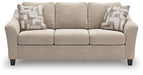 Willarae - Sofa - Taupe – Stationary Sofas by Benchcraft® at Furniture Wholesale Plus , Nashville furniture store