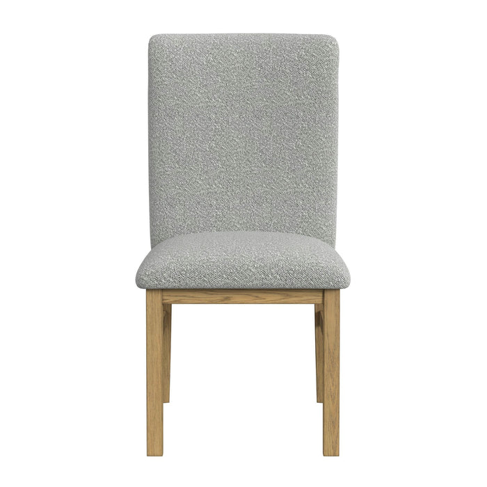 Portland - Square Back Dining Side Chair (Set of 2) - Natural / Gray – Chair Sets by Elements International at Furniture Wholesale Plus , Nashville furniture store