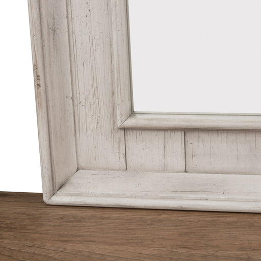 Farmhouse Reimagined - Dresser & Mirror - Antique White / Chestnut Tops – Dresser & Mirror by Liberty Furniture at Furniture Wholesale Plus , Nashville furniture store