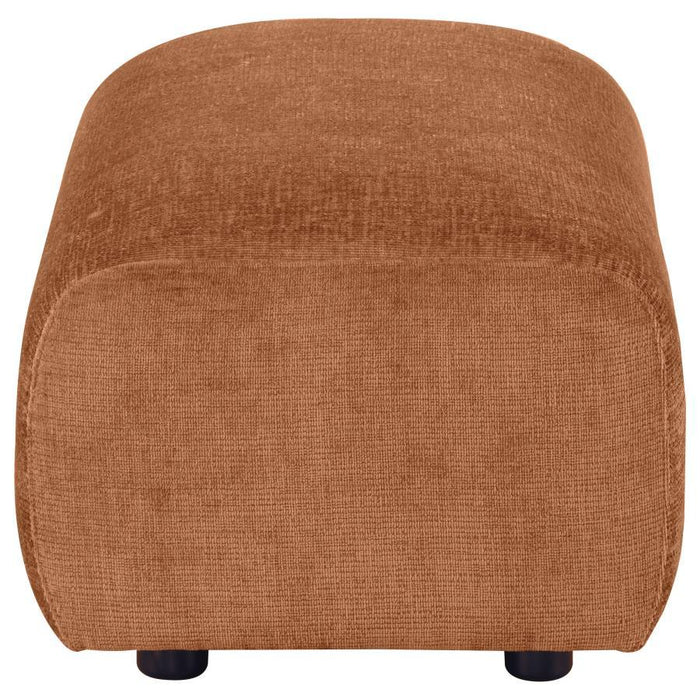 Burnett - Chenille Upholstered Ottoman – Upholstered Ottomans by Coaster Fine Furniture at Furniture Wholesale Plus , Nashville furniture store