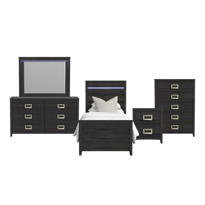 Tobias - Bedroom Set With LED – 3 Piece Bedroom Sets by Elements International at Furniture Wholesale Plus , Nashville furniture store