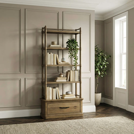 Hickory Grove - Bookcase - Heirloom Brown – Standard Bookcases by Liberty Furniture at Furniture Wholesale Plus , Nashville furniture store