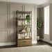 Hickory Grove - Bookcase - Heirloom Brown – Standard Bookcases by Liberty Furniture at Furniture Wholesale Plus , Nashville furniture store