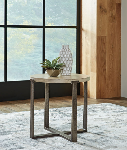 Dalenville - Round End Table - Gray – End Tables by Signature Design by Ashley® at Furniture Wholesale Plus , Nashville furniture store