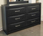 Stabotta - Six Drawer Dresser - Black – Dressers by Signature Design by Ashley® at Furniture Wholesale Plus , Nashville furniture store