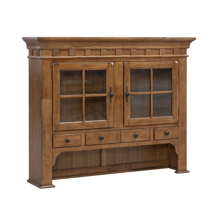 Treasures - Hutch - Rustic Oak – Hutches by Liberty Furniture at Furniture Wholesale Plus , Nashville furniture store
