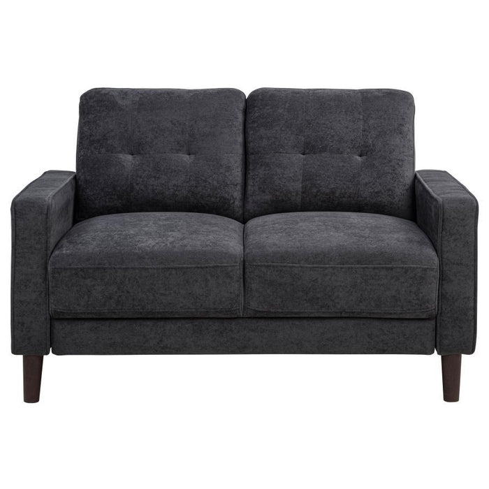Bowen II - Upholstered Track Arm Loveseat – Stationary Loveseats by Coaster Fine Furniture at Furniture Wholesale Plus , Nashville furniture store