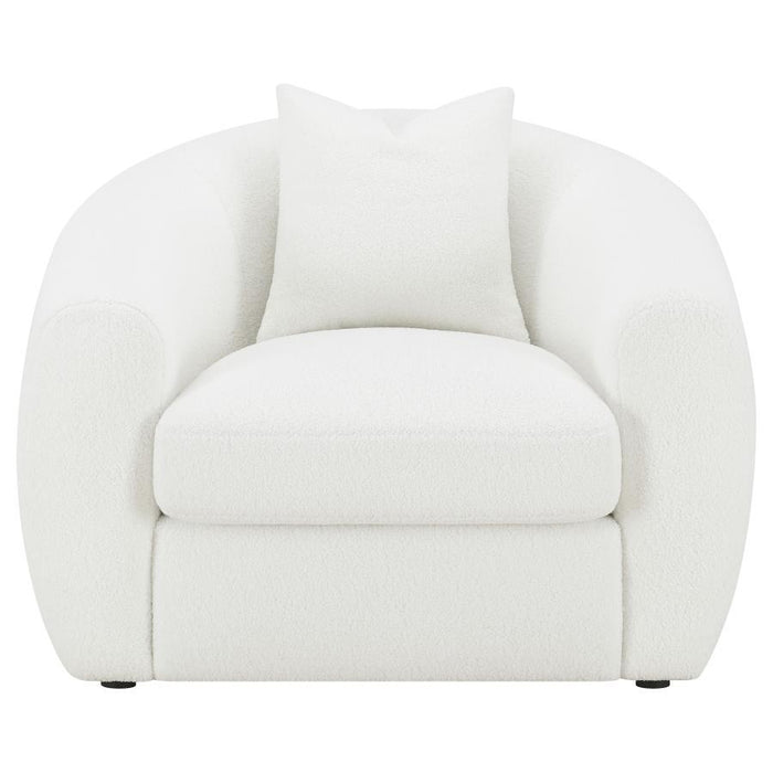 Isabella - Faux Sheepskin Upholstered Accent Chair Natural - Ivory - Premium Accent Chairs from CoasterElevations - Just $779! Shop now at Furniture Wholesale Plus  We are the best furniture store in Nashville, Hendersonville, Goodlettsville, Madison, Antioch, Mount Juliet, Lebanon, Gallatin, Springfield, Murfreesboro, Franklin, Brentwood