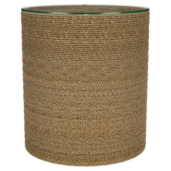 Halden - Round Woven Seagrass Accent Side Table - Light Brown – Side Tables by Coaster Fine Furniture at Furniture Wholesale Plus , Nashville furniture store