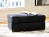 Whitmore Manor - Ottoman - Black Pearl – Upholstered Ottomans by Benchcraft® at Furniture Wholesale Plus , Nashville furniture store