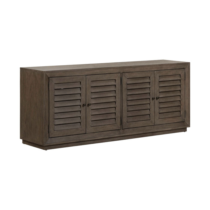 Aspen Sky - 78" TV Console - Weathered Saddle Brown – TV Stands by Liberty Furniture at Furniture Wholesale Plus , Nashville furniture store