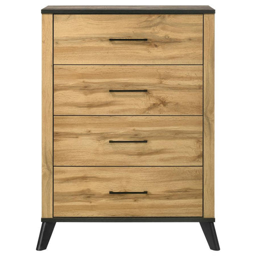 Kaywood - 4-Drawer Bedroom Chest Of Drawers - Natural Pine – Accent Chests by Coaster Fine Furniture at Furniture Wholesale Plus , Nashville furniture store