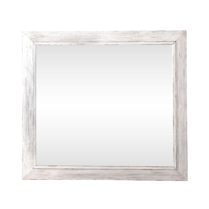 River Place - Mirror - Riverstone White & Tobacco – Mirrors by Liberty Furniture at Furniture Wholesale Plus , Nashville furniture store