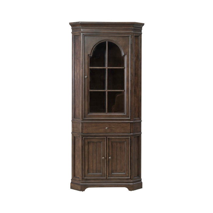 Arden Road - Corner Cabinet - Satin Cherry – Accent Cabinets by Liberty Furniture at Furniture Wholesale Plus , Nashville furniture store