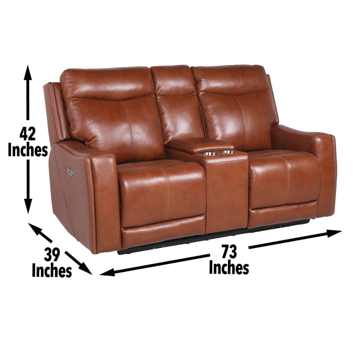 Natalia - Recliner Console Loveseat - Dark Brown – Reclining Loveseats by Steve Silver Furniture at Furniture Wholesale Plus , Nashville furniture store