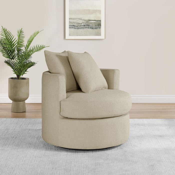 Debbie - Upholstered Swivel Accent Chair - Premium Swivel Chairs from CoasterEveryday - Just $509! Shop now at Furniture Wholesale Plus  We are the best furniture store in Nashville, Hendersonville, Goodlettsville, Madison, Antioch, Mount Juliet, Lebanon, Gallatin, Springfield, Murfreesboro, Franklin, Brentwood