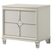Olivia - 2-Drawer Nightstand Bedside Table - Pearl White – Accent Nightstands by Coaster Fine Furniture at Furniture Wholesale Plus , Nashville furniture store