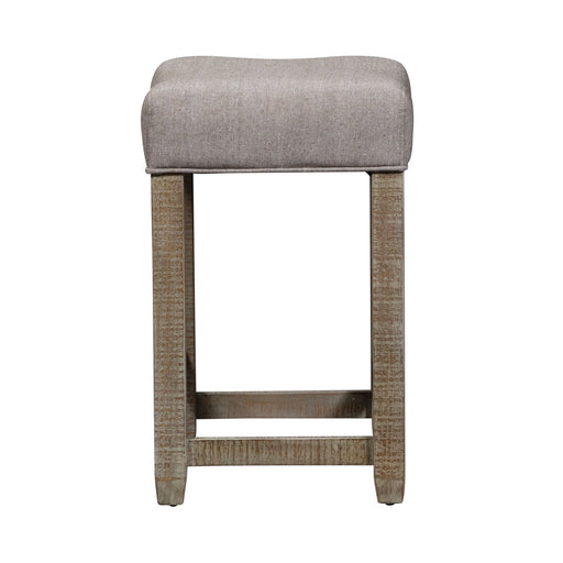 Parkland Falls - Upholstered Console Stool - Weathered Taupe – Counter Height (24"-27") by Liberty Furniture at Furniture Wholesale Plus , Nashville furniture store
