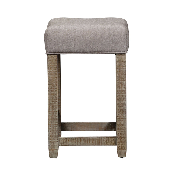Parkland Falls - Upholstered Console Stool - Weathered Taupe – Counter Height (24"-27") by Liberty Furniture at Furniture Wholesale Plus , Nashville furniture store