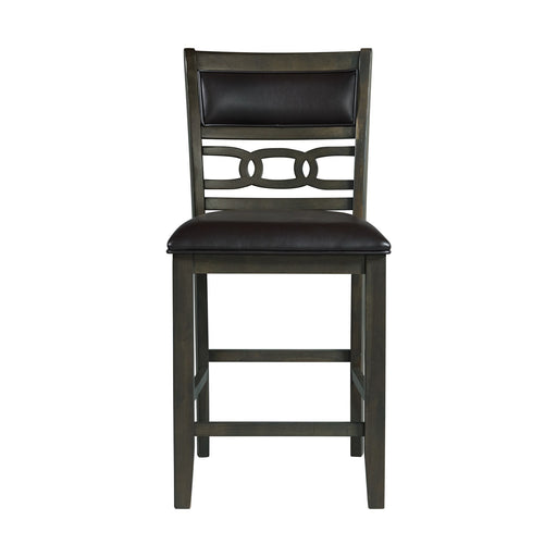 Amherst - Counter Side Chair With PU Cushion (Set of 2) - Gray Finish – Chair Sets by Elements International at Furniture Wholesale Plus , Nashville furniture store