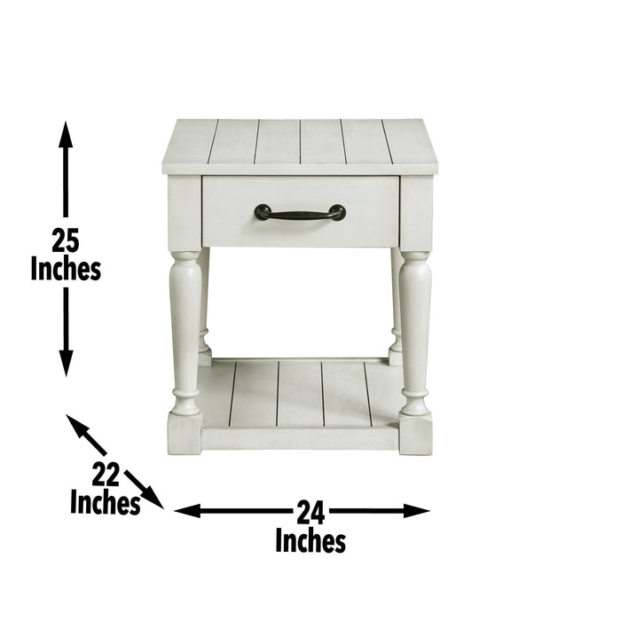 Hemmingway - 3 Piece Occasional Table Set - White – Table Sets by Steve Silver Furniture at Furniture Wholesale Plus , Nashville furniture store