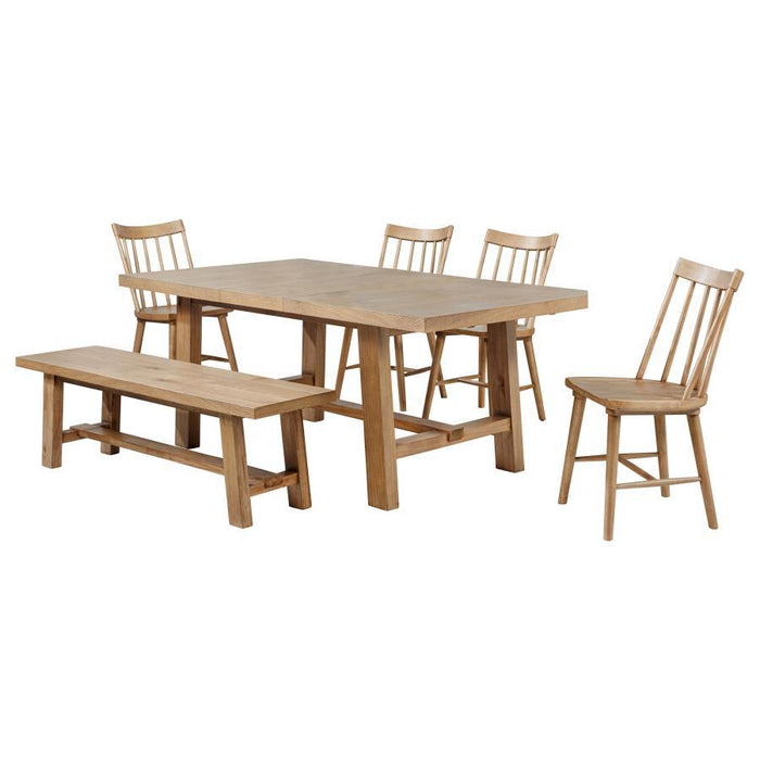 Middleton - Extension Leaf Dining Set – 6 Piece Dining Room Sets by Coaster Fine Furniture at Furniture Wholesale Plus , Nashville furniture store