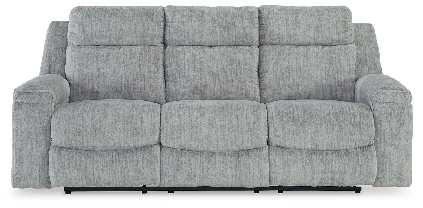 Buntington - Reclining Sofa - Pewter – Reclining Sofas by Benchcraft® at Furniture Wholesale Plus , Nashville furniture store