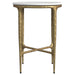 Baldwin - Round Marble Top Side Table - White And Gold – Side Tables by Coaster Fine Furniture at Furniture Wholesale Plus , Nashville furniture store