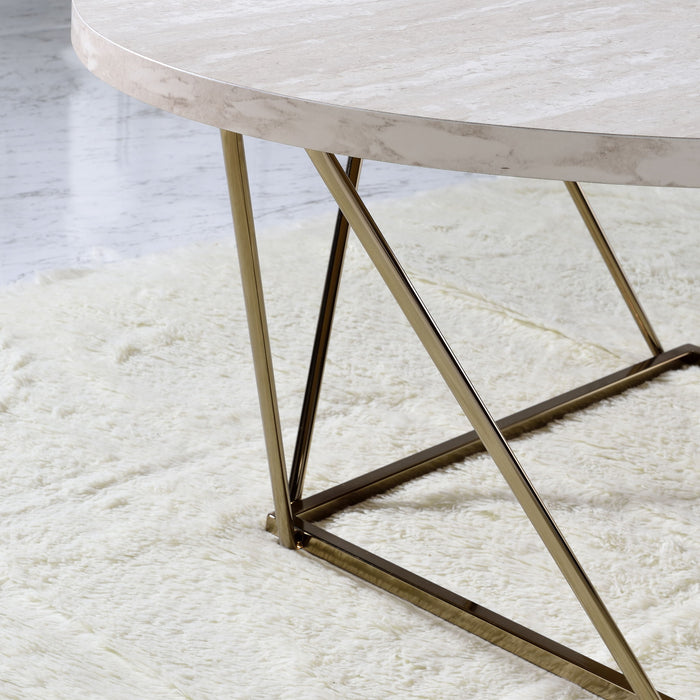 Rowyn - Faux Marble Top Table – Coffee Tables by Steve Silver Furniture at Furniture Wholesale Plus , Nashville furniture store