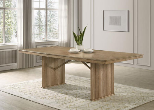 Adina - Extension Dining Table - Distressed Light Brown - Premium Dining Tables with Extensions from Coaster Fine Furniture - Just $799! Shop now at Furniture Wholesale Plus  We are the best furniture store in Nashville, Hendersonville, Goodlettsville, Madison, Antioch, Mount Juliet, Lebanon, Gallatin, Springfield, Murfreesboro, Franklin, Brentwood