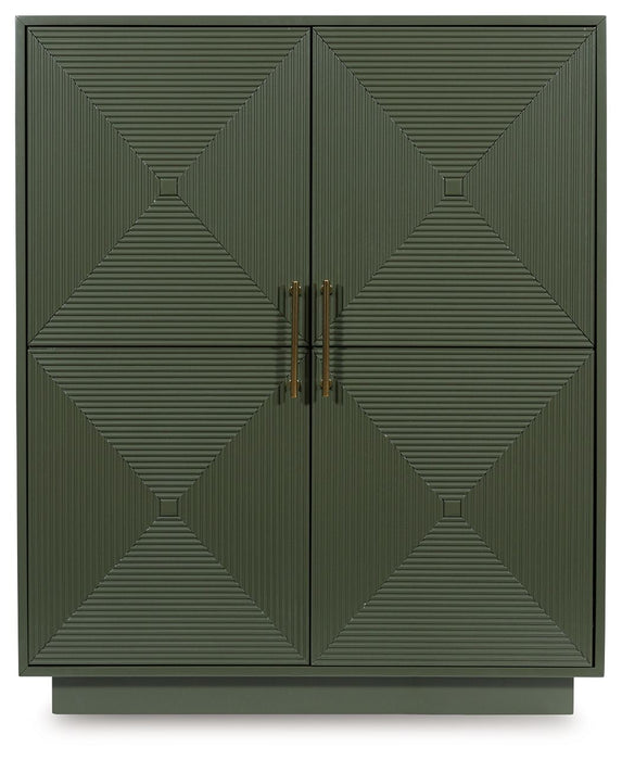 Geirwood - Accent Cabinet - Dark Green – Accent Cabinets by Signature Design by Ashley® at Furniture Wholesale Plus , Nashville furniture store