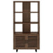 Maddox - 3-Shelf Cabinet Bookcase - Walnut – Standard Bookcases by CoasterEveryday at Furniture Wholesale Plus , Nashville furniture store