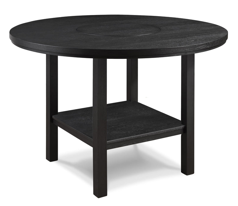 Guthrie - Counter Height Round Table With Lazysusan - Charcoal - Premium Counter Tables from Crown Mark - Just $419! Shop now at Furniture Wholesale Plus  We are the best furniture store in Nashville, Hendersonville, Goodlettsville, Madison, Antioch, Mount Juliet, Lebanon, Gallatin, Springfield, Murfreesboro, Franklin, Brentwood