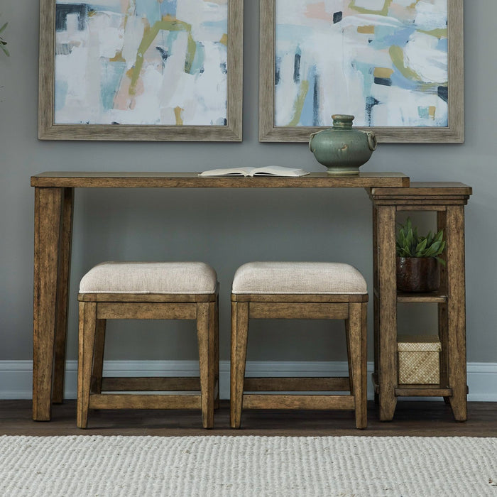 Carolina Park - 3 Piece Console Set - Amber Brown – 3 Piece Living Room Sets by Liberty Furniture at Furniture Wholesale Plus , Nashville furniture store