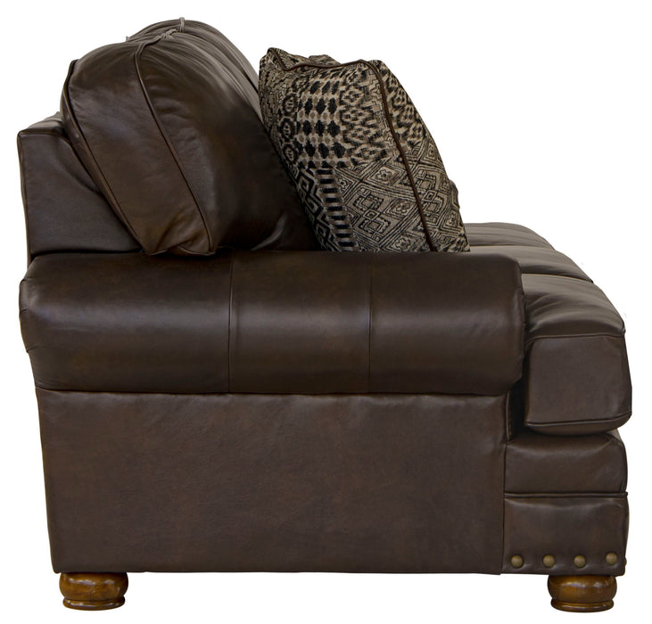 Roberto - Leather Sofa - Cocoa – Stationary Sofas by Jackson at Furniture Wholesale Plus , Nashville furniture store