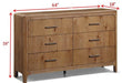 Westcott - Dresser And Mirror - Cerused Natural – Dresser & Mirror by Crown Mark at Furniture Wholesale Plus , Nashville furniture store