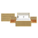 Sylvie - Bedroom Set With Upholstered Bed – 3 Piece Bedroom Sets by Elements International at Furniture Wholesale Plus , Nashville furniture store