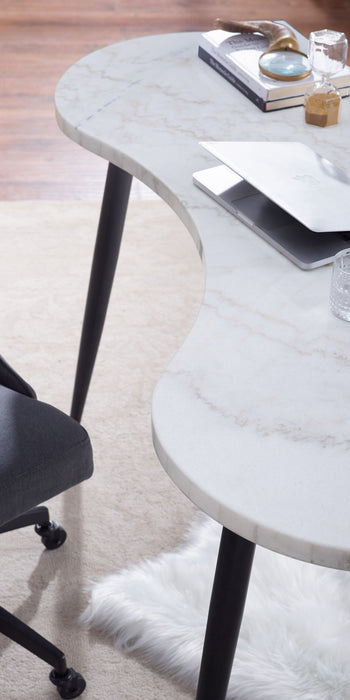 Kinsley - Desk And Chair - Dark Gray – 2 Piece Home Office Sets by Steve Silver Furniture at Furniture Wholesale Plus , Nashville furniture store