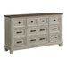 Farmington - 9 Drawer Dresser – Dressers by Elements International at Furniture Wholesale Plus , Nashville furniture store