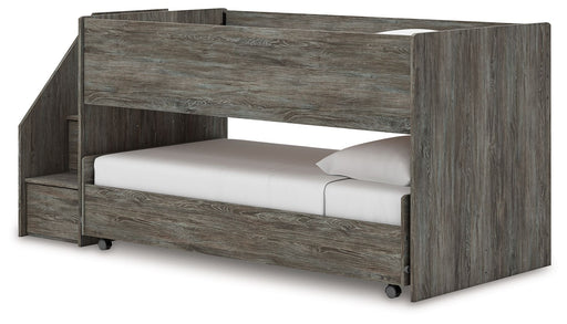 Frandern - Twin Over Twin Loft Bed - Gray – Loft Beds by Signature Design by Ashley® at Furniture Wholesale Plus , Nashville furniture store