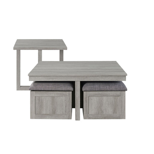 Uster - 2 Piece Occasional Set (Coffee Table And End Table) - Light Gray – Table Sets by Elements International at Furniture Wholesale Plus , Nashville furniture store
