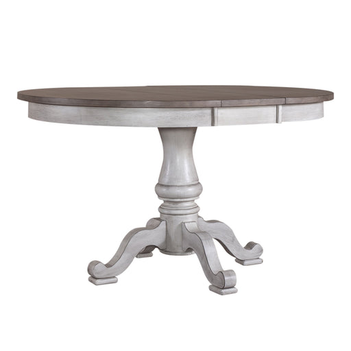 Ocean Isle - Pedestal Table - Antique White – Dining Tables by Liberty Furniture at Furniture Wholesale Plus , Nashville furniture store