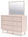 Wistenpine - Dresser And Mirror - Blush – Dresser & Mirror by Signature Design by Ashley® at Furniture Wholesale Plus , Nashville furniture store